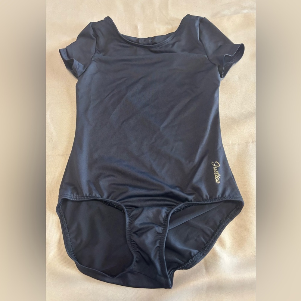 Justice Black Leotard for Kids‎ Dance Gymnastics